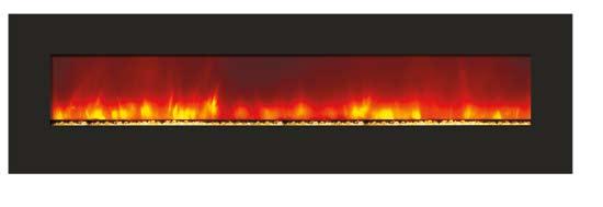 WM-BI-72-8123 Electric Fireplace with Smoky Amber back-lit light and optional Goldenrod fire glass WM-BI-72-8123 SPECIFICATIONS WM-BI-72-8123 The