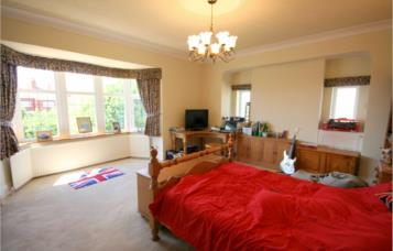 Bedroom Two Bedroom Four UPVC double glazed walk-in leaded bay window overlooking the rear garden Two further obscure leaded windows to the side with original cupboards set beneath Cornice and