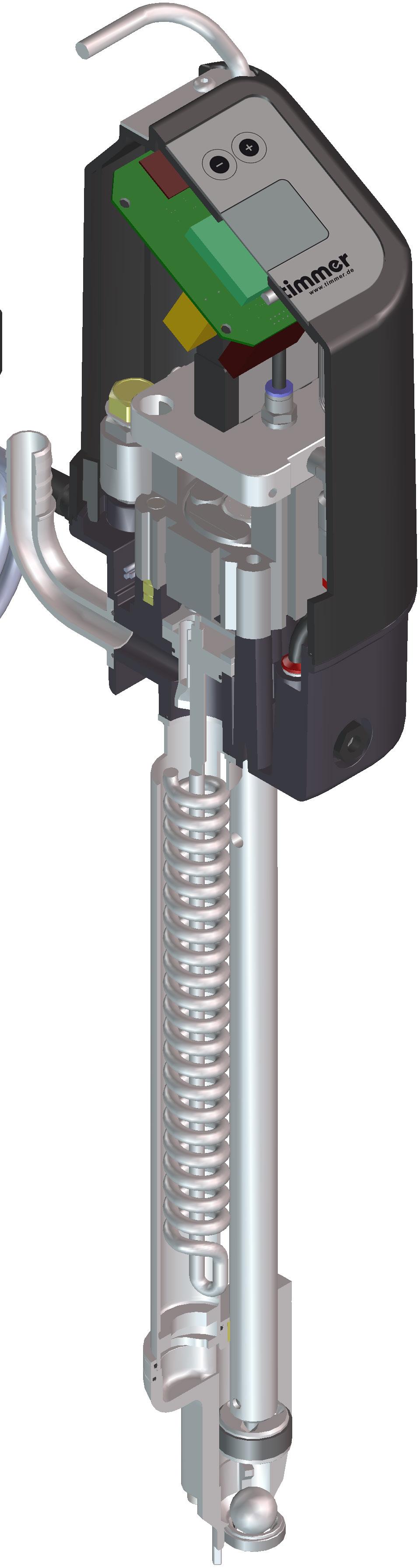 Pump series PTI-D3 Technical Data / Sectional View General data 140 mm 125 mm Actuator pneumatic, self-priming Suction height 2 m of water column (20 C) Transmission ratio 3,8:1 Max.