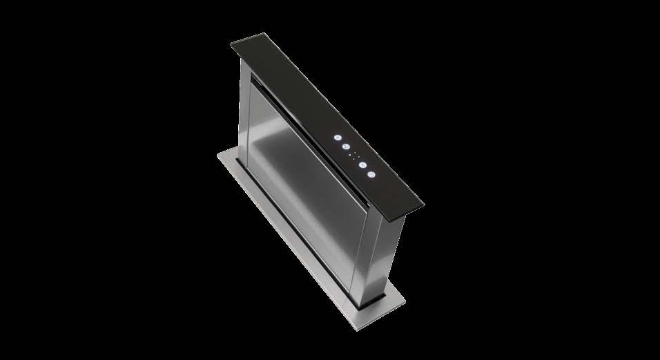 Width Lisser Domino 520 Depth Height Finish Controls 120 720 + 300 max extension Black glass