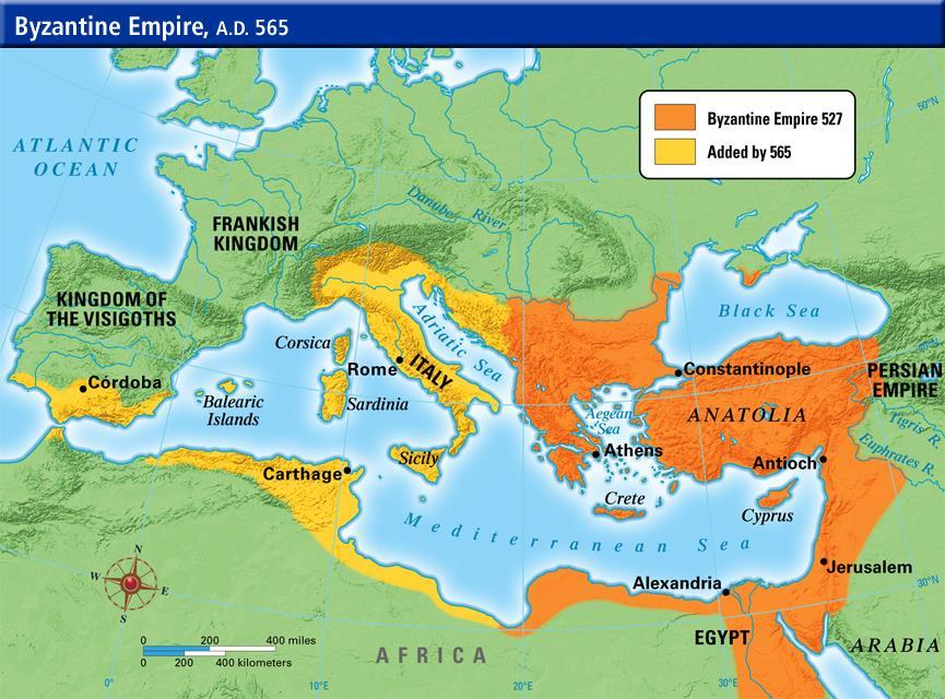 Byzantium: an Empire with its center in Constantinople (Istanbul) that lasted from the 4 th to the 15 th century CE EARLY BYZANTINE PERIOD: mid 4 th to early 7 th century