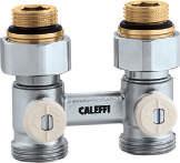 3 CONNECTION VALVES FOR PANEL RADIATORS Caleffi panel radiator valves are designed to be connected to the bottom of panel radiators. They come in two versions: for two-pipe and one-pipe systems.
