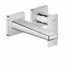 Metropol Basin 390 max. 40 48/48 Ø 32 127 G 1/2 20 89 156 191 Single lever basin mixer 100 with lever handle for hand washbasins without waste set. ComfortZone 100. projection 127 mm.