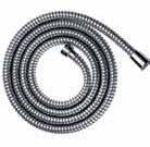 Shower hose 200 cm Chrome 28274000 69.00 Metaflex shower hoses 2000 Shower hose 200 cm. plastic shower hose with coil winding. with plastic coating, easy to clean. shower hose length: 2.00 m.