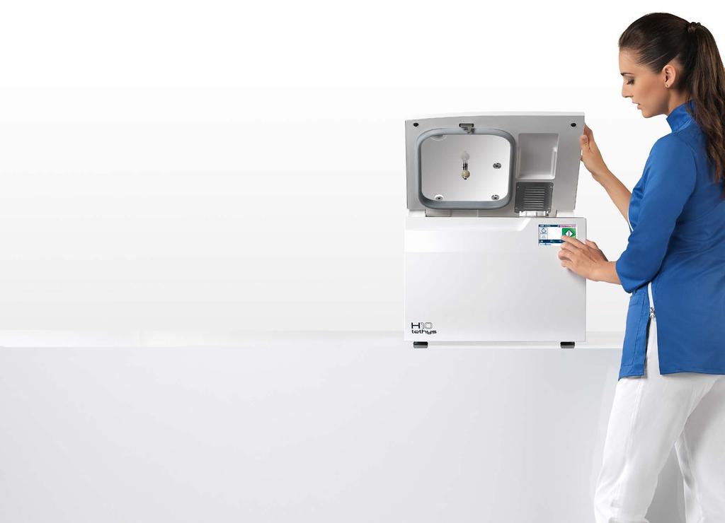 Faster. Everything you need, as fast as you need it. Tethys H10 reduces washing and disinfection times drastically, halving them with respect to traditional processes.