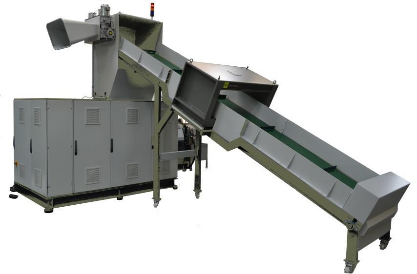 The Omega series is a one-step recycling process, able to handle a wide variety of different forms of scrap.