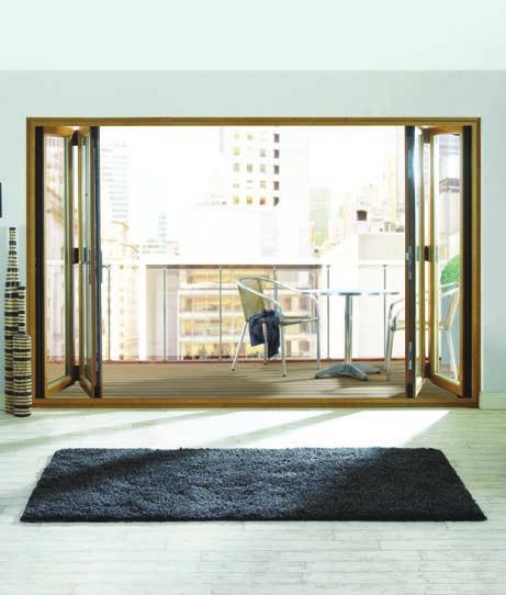 Our KAT Bifolding door system was designed with built-in security, surpassing the