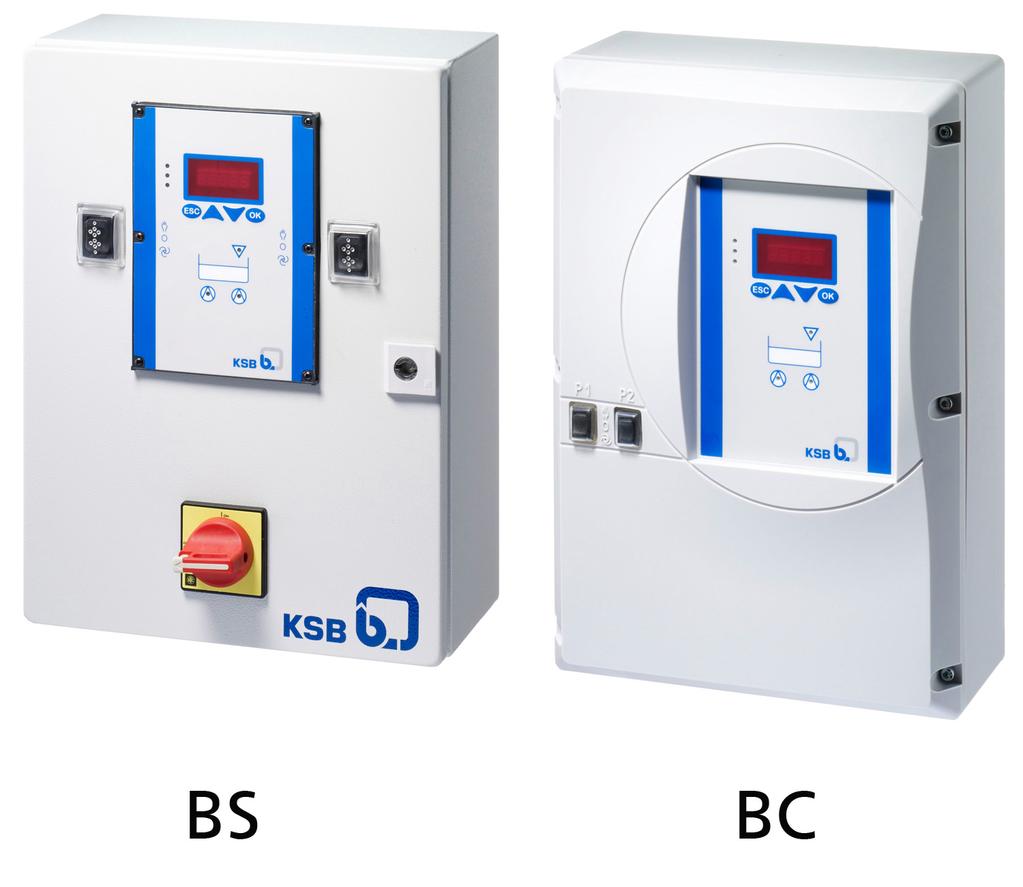 All switchgears and control units are supplied in enclosure IP54 and must be installed in a well-ventilated, floodproof room.