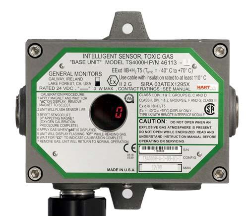 Figure 1: Base Unit 2.5 Interface Module The TS4000H Interface Module is encapsulated in an anodized aluminum housing enabling sensor information to be processed at the point of detection.