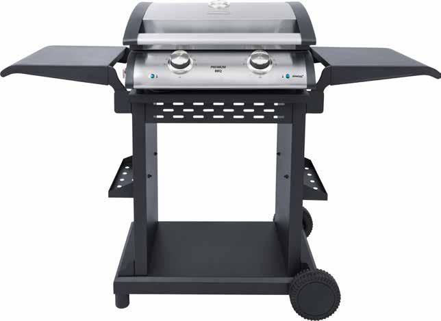 NEW Grillcenter BBQ table grill with two individually adjustable heating systems - Power area up to 300 C -
