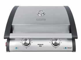 Infinitely variable temperature control for the best grilling results Low fat: Liquid drains into a collection tray Easy to clean due to