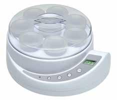 00 Yoghurt maker JM 1 Timer function with power cut off for best consistency Power control light On / off switch LCD display 1.