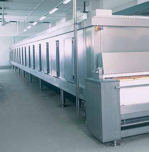 KOMA TurboRunner The TurboRunner is a linear belt freezing system for continuous production processes. The TurboRunner is designed for large hourly outputs of 2.000 kg/hour or more.