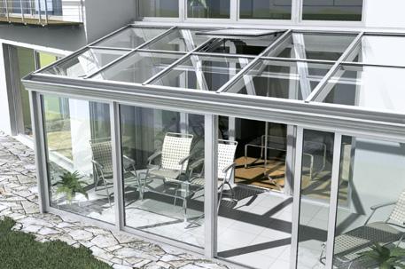 Conservatories and terrace roofs system-based variety Schüco 17 System-based living spaces Thermal and moisture-related loading on conservatories requires sophisticated structural measures.