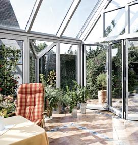 Conservatories a sheer delight Schüco 9... more comfort Gain independence from the weather.