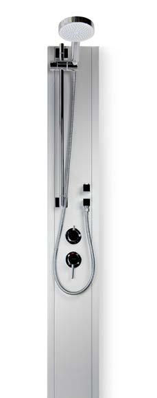 STEAM COLUMN TX202/W The tx202/w is a wall-mounted steam column that offers both steam and shower options.