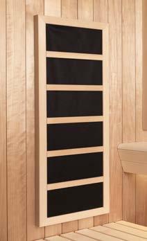 You can choose to take a traditional sauna bath, or enjoy the beneficial warmth of infrared panels, or use both at the same time.