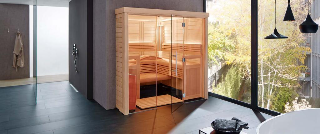 THE ESSENCE OF TYLÖHELO SAUNA ROOMS The name TylöHelo is the result of merging two venerable and reputable brands in the sauna, steam and wellness sector.