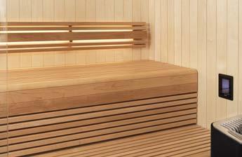 READY Just like our prefab sauna rooms TylöHelo s Impression range of sauna rooms are easily assembled and ready to go in almost no time at all.