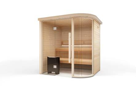 Depending on what your personal taste is or in what situation your sauna room will be used, we offer the same smart solution. All designs are available in any room configuration on offer.