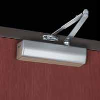 This smooth operating door closer offers low opening resistance with the right amount of power to close the door.