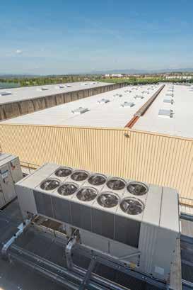 Food processing & storage STEF Warehouses Need Comfort cooling/heating Process cooling/heating Control Heating Ventilation Project STEF is a logistics company that specialises in the transport and