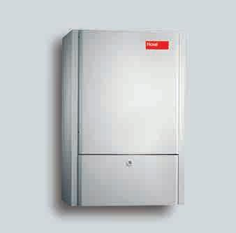 A boiler to suit your needs Type TopGas (30 60) High quality, compact wall-mounted condensing gas boiler. The Hoval TopTronic T digital comfort heating control can be installed in the device.