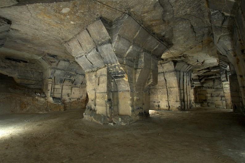 The limestone quarries Late medieval origin, used as local