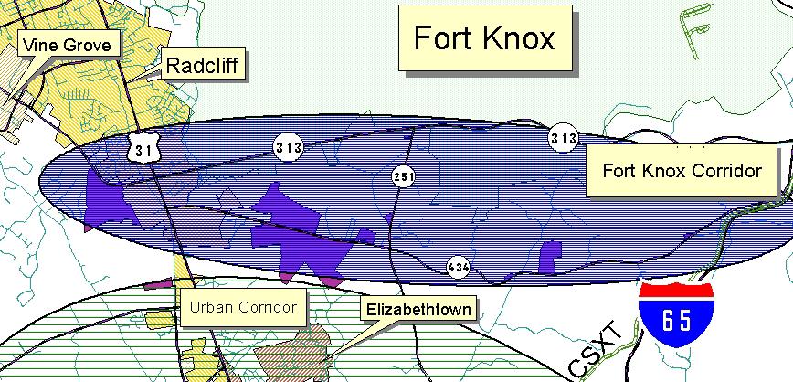 B. Fort Knox Industrial Corridor 11 PVA: 198-00-00-005, 006, 007 199-00-00-006.