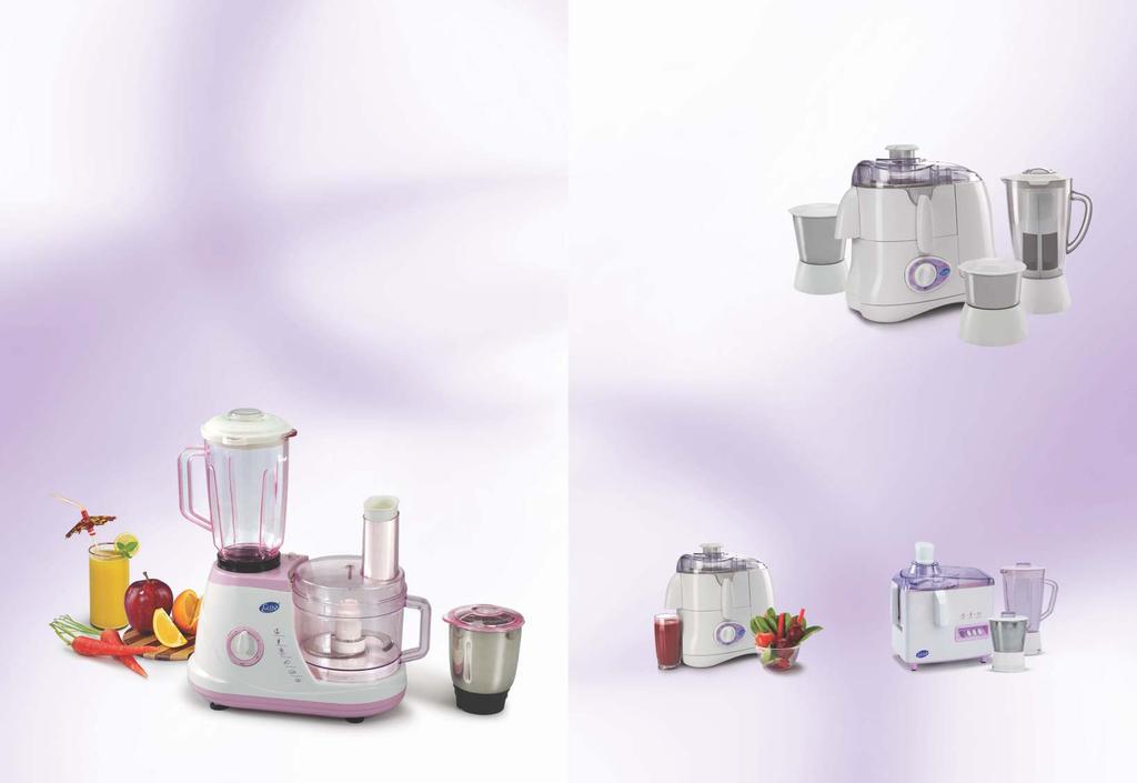The smart look food processor GL4051 with a complete range of high-quality accessories and blender jar for an almost infinite range of food processing tasks. Includes citrus press and juice extractor.