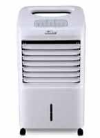 waterless With remote control 26 35 W 12 hr < 60 dba EF 5002 Electric Fan Power: 50W RPM: 1250r/min Air flow: 50-95m 3 /min Noise: less than 64dBA 3 energy-efficient speed choices Tilts to direct air