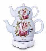 and keep warm status 1500W 3L 1L TS 301 WP Samovar Power: 1500W Somavar capacity: 3L Ceramic teapot capacity: 1L Stainless steel tea filter Red and