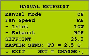Figure 8 Manual mode parameters setting Figure 9 Manual mode parameters setting These actions are available: 1.