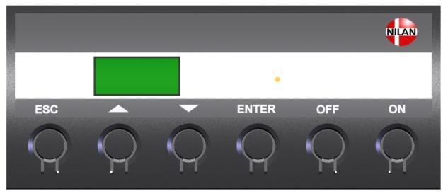 CTS 602 panel Use of the CTS602 panel: - press ESC to go one step back in the menu - press qpto move up or down in a menu or to adjust an activated menu - press to activate a menu - press to confirm