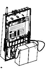 5.3.6.2- Battery connection for the proper functioning of the panel. The batteries are placed in the bottom of the box, vertically in the space provided. 5.3.7- Loop connection The cable used must be at least 1.