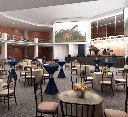 Reimagined as a magnificent gathering place featuring more than 25,000 square feet of event spaces, Savanna Hall still retains many notes of its past, including its famed historic façade and