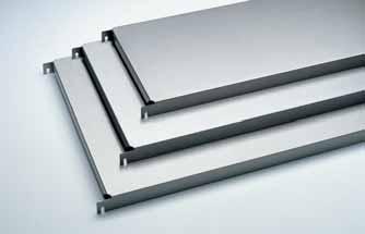 solid or perforated shelves Basic module: 2 rack frames and 4 shelves Extension module: 1 rack frames and 4 shelves GS-/ TÜV