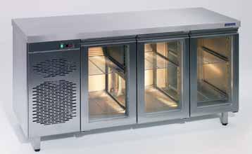 Refrigerated and freezing counters GN 1/1; Depth 700 mm / Height 850 mm Refrigerated and freezing counters GN 2/1; Depth 800 mm / Height 850 mm Compartments