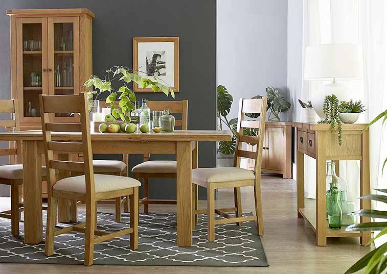 UK COMO DINING RANGE Add some rustic styling to your dining room with the Como Oak Collection. Beautifully crafted timeless furniture.