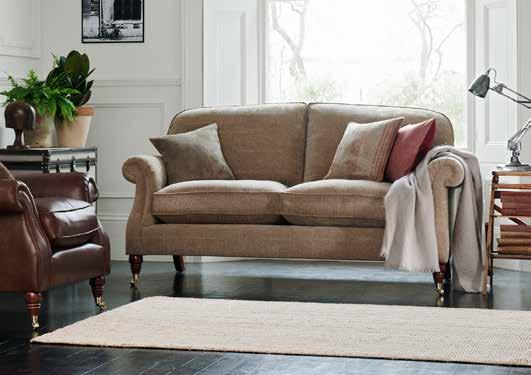 SPENCER SOFA Softly curved and inviting in its design, with foam filled arm cushions and plump fibre backs that provide an exceptional sit, Spencer adapts to your