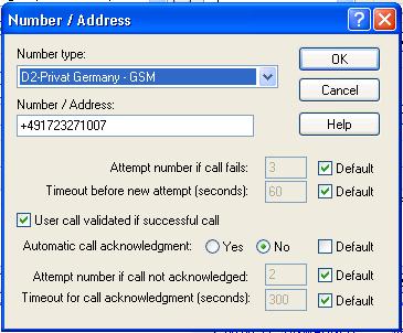 If you want have the call acknowledgement enabled for SMS, please define a