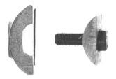 BLADE HOLDERS AND BLADES Cutting Blades FOR MODELS '400', '300' OHD, HD-53 & 53B Sewer Machines - 3/4" Cable STANDARD 'U' TYPE BLADES