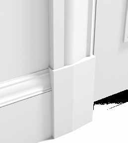 Architrave width + 10 mm Skirting height + 10 mm Architrave thickness + 5 mm Architrave