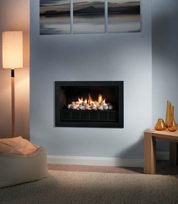 gas fire with ceramic driftwood 26 (660mm) POLISHED SOLID BRASS  gas fire