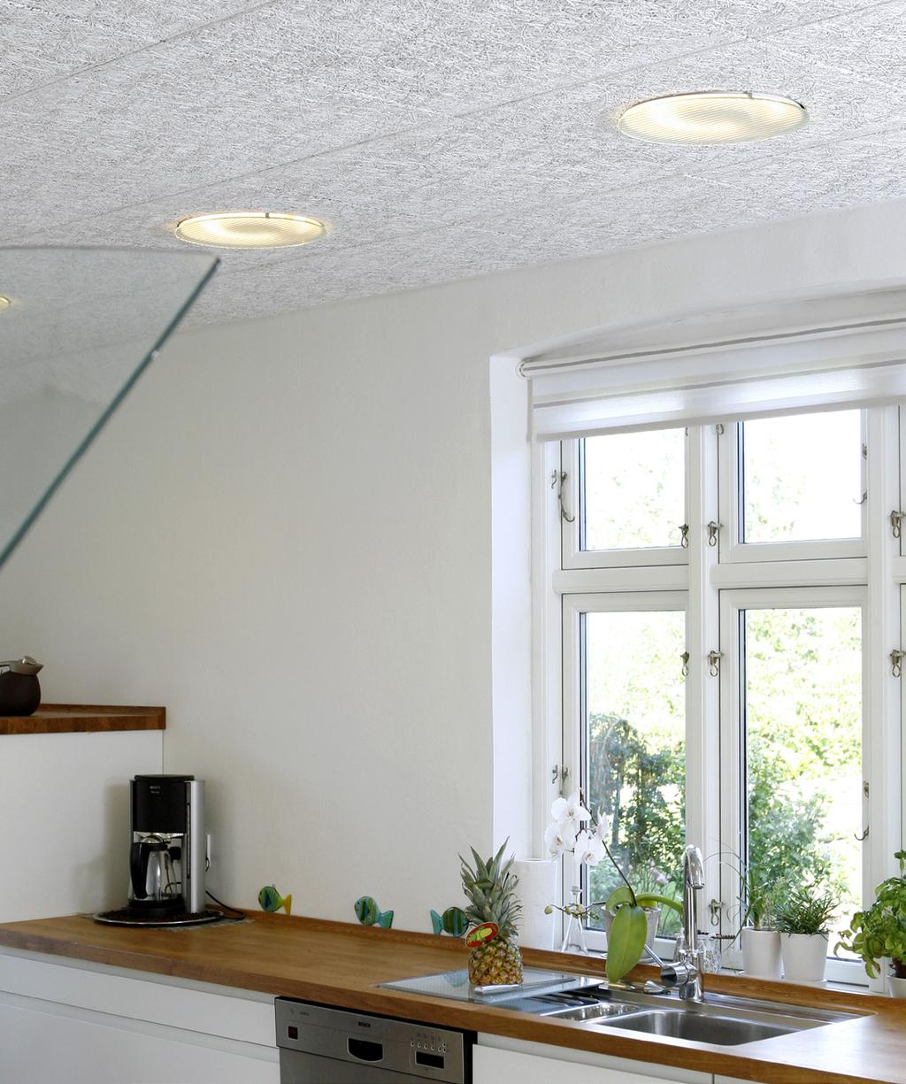 Troldtekt lighting Good lighting pure and simple Troldtekt lighting is a series with fitting armatures specially designed for installation in Troldtekt acoustic ceilings.