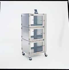 Temperature/Humidity Gauge Includes installation on any specified desiccator cabinet. 5401-15 136.00 Heavy-Duty Cleanroom Casters Set of Four 1700-43 535.00 Model shown: No.