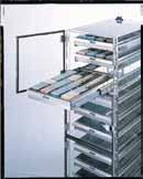 All models come with removable stainless steel trays mounted on noncontaminating runners.