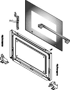 To mount again the metal sheet, two screws are given with the new motor. Door It comprises : a glass pane to be able to supervise food in the course of cooking.