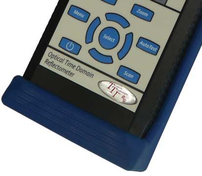 There is a hard button method directly on the units keypad, the bright 4 inch display allows for touch screen operation and if a larger display is desired, this OTDR may be operated via Bluetooth on