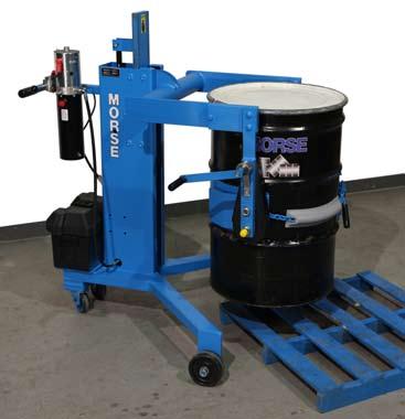 (272 kg) Designed to lift and pour a heavy drum up to 26 (66 cm) high, when held in horizontal position. Manually rotate a drum 360 0 in either direction.